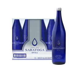 Saratoga® Natural Spring Water 28 Fl Oz Glass Bottle (12 Pack)