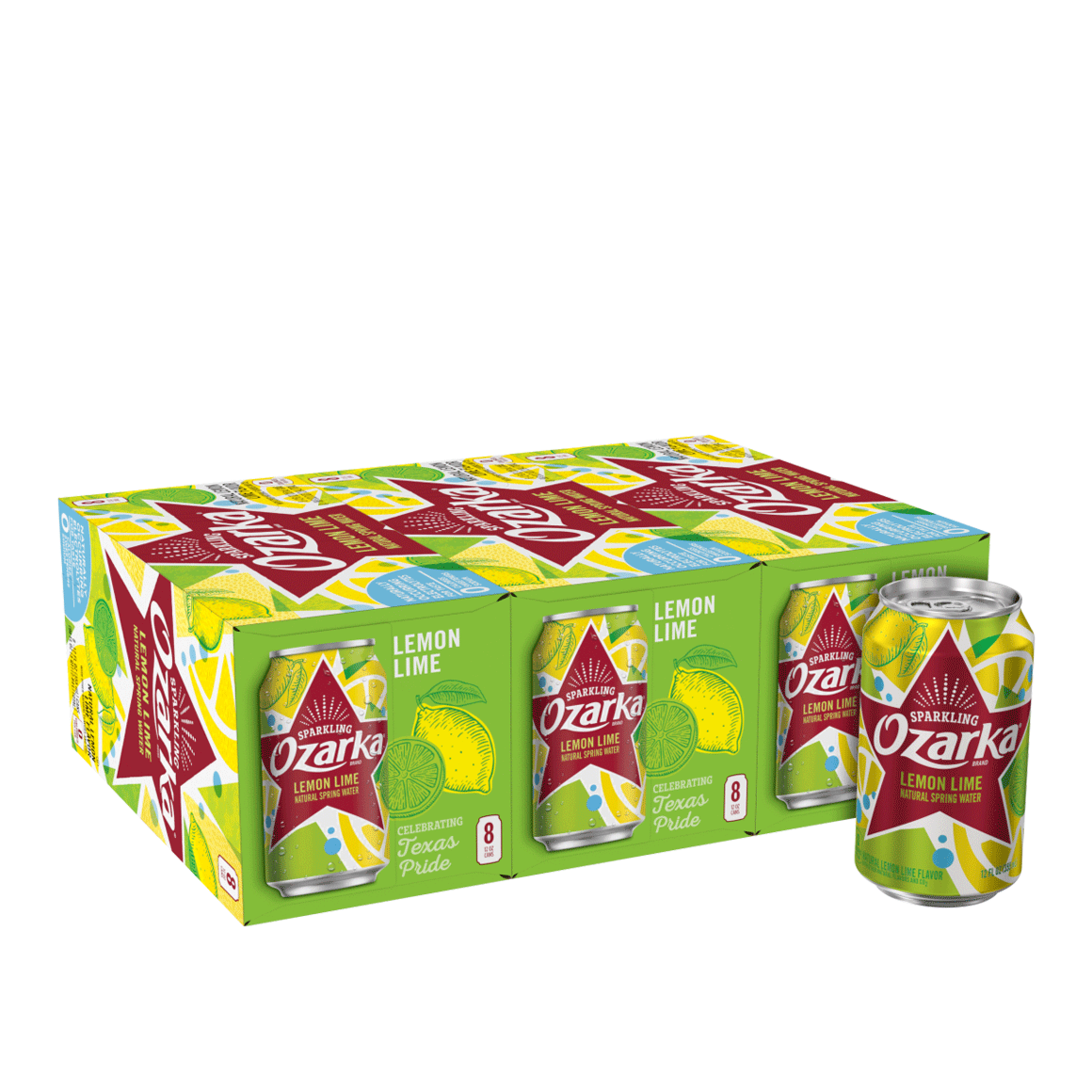Ozarka Lemon Lime Sparkling Water 12 Oz Cans 24 Pack Readyrefresh