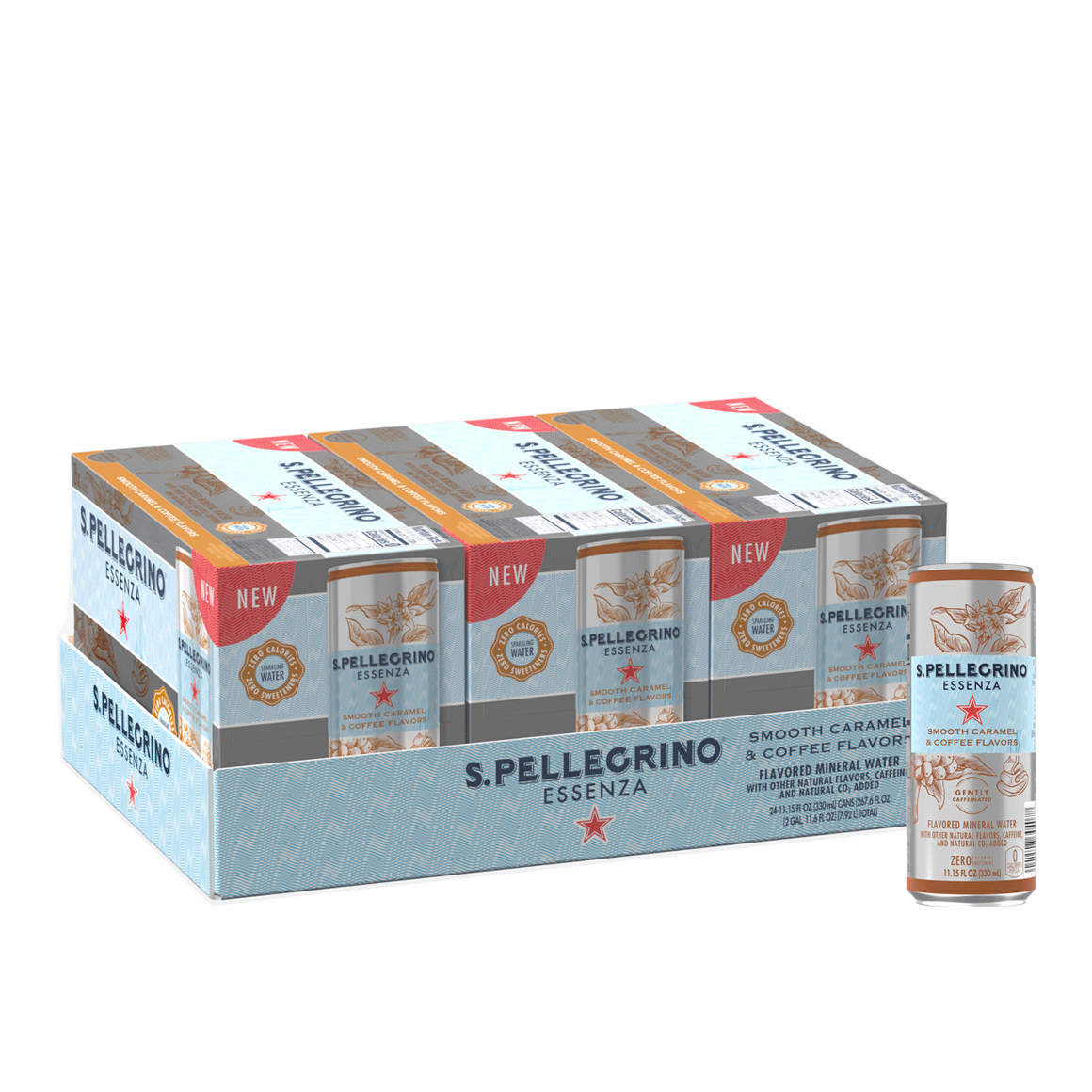 S.Pellegrino® Essenza™ Smooth Caramel & Coffee Flavored Sparkling Mineral Water