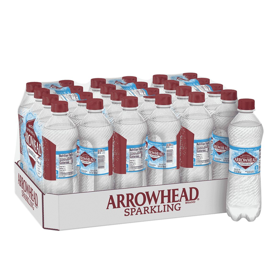 Arrowhead Unflavored Sparkling Water 16 Oz 24 Pack Readyrefresh