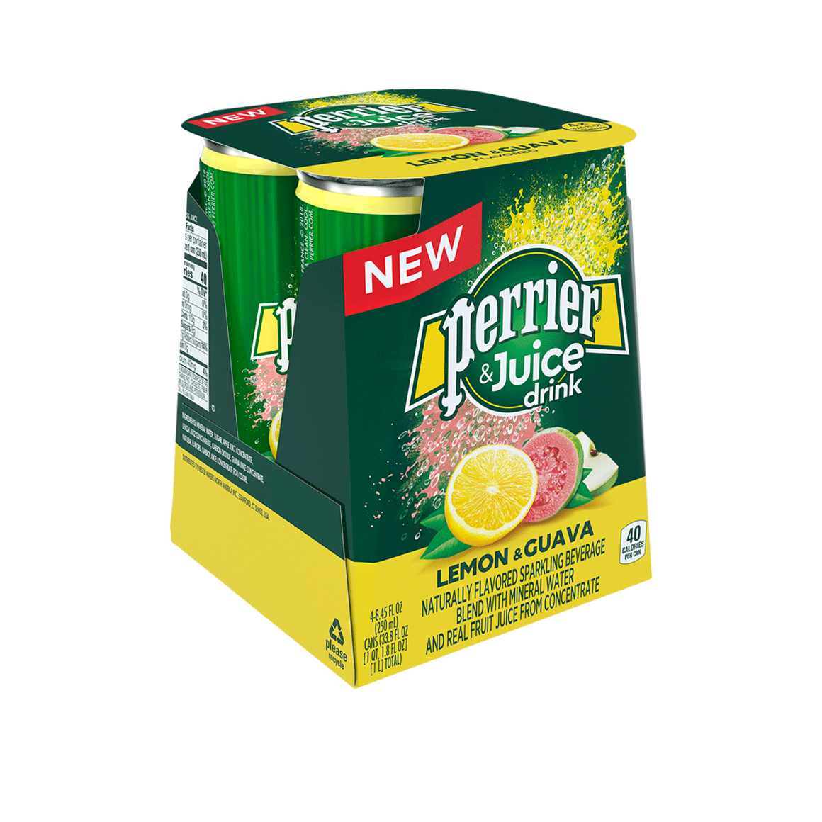 Perrier® & Juice Carbonated Mineral Water - Lemon Guava Image1