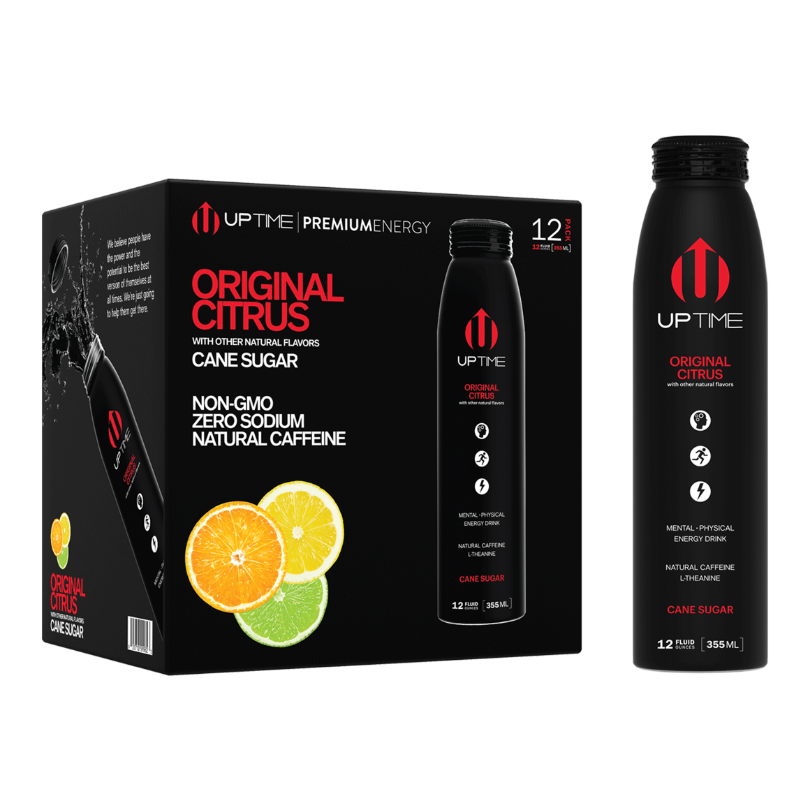 UPTIME Original Citrus Energy Drink | 12 oz 12-Pack | ReadyRefresh