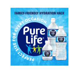 Pure Life® Purified Water, 23.7 Fl Oz, Plastic Sport Cap Bottled Water (24 Pack)