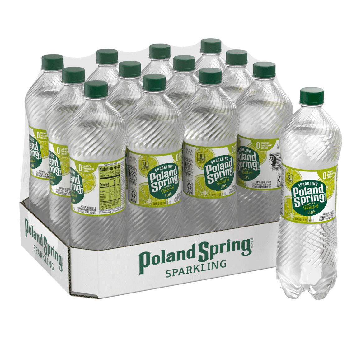 Poland Spring® Zesty Lime Sparkling Water