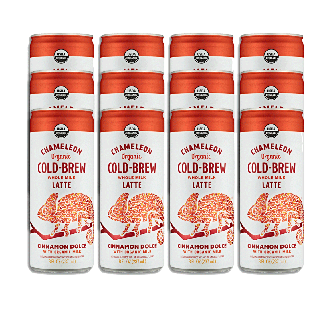 Chameleon Latte Cinnamon Dolce 8 oz Can 12-pack