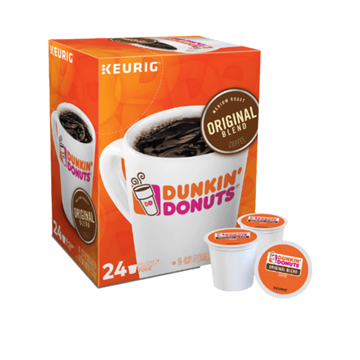 Dunkin Donuts Original Coffee K Cups Box Of 24 Readyrefresh