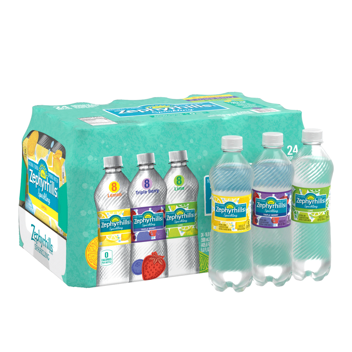 Zephyrhills® Rainbow Flavored Sparkling Water Variety Pack