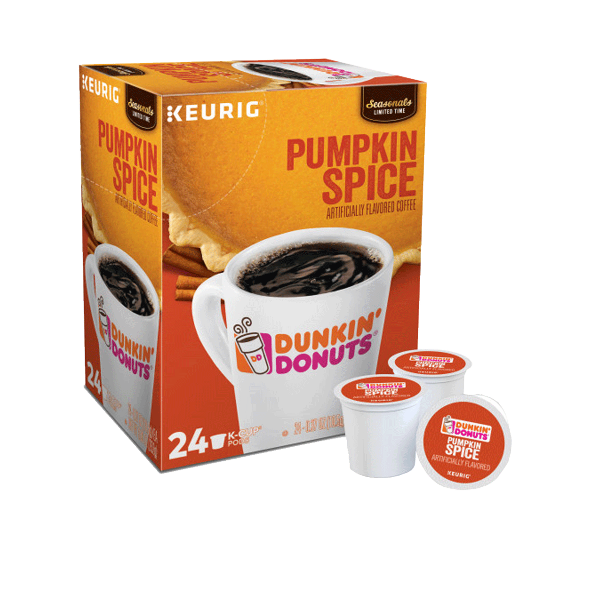 Dunkin Donuts Pumpkin Spice Coffee K Cups Box Of 24 Readyrefresh