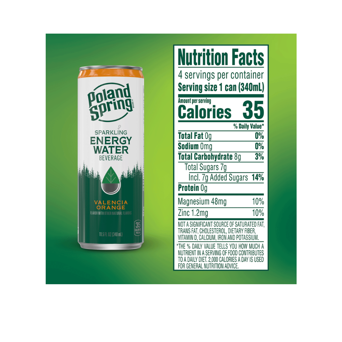 Poland Spring® Sparkling Energy - Valencia Orange Image4