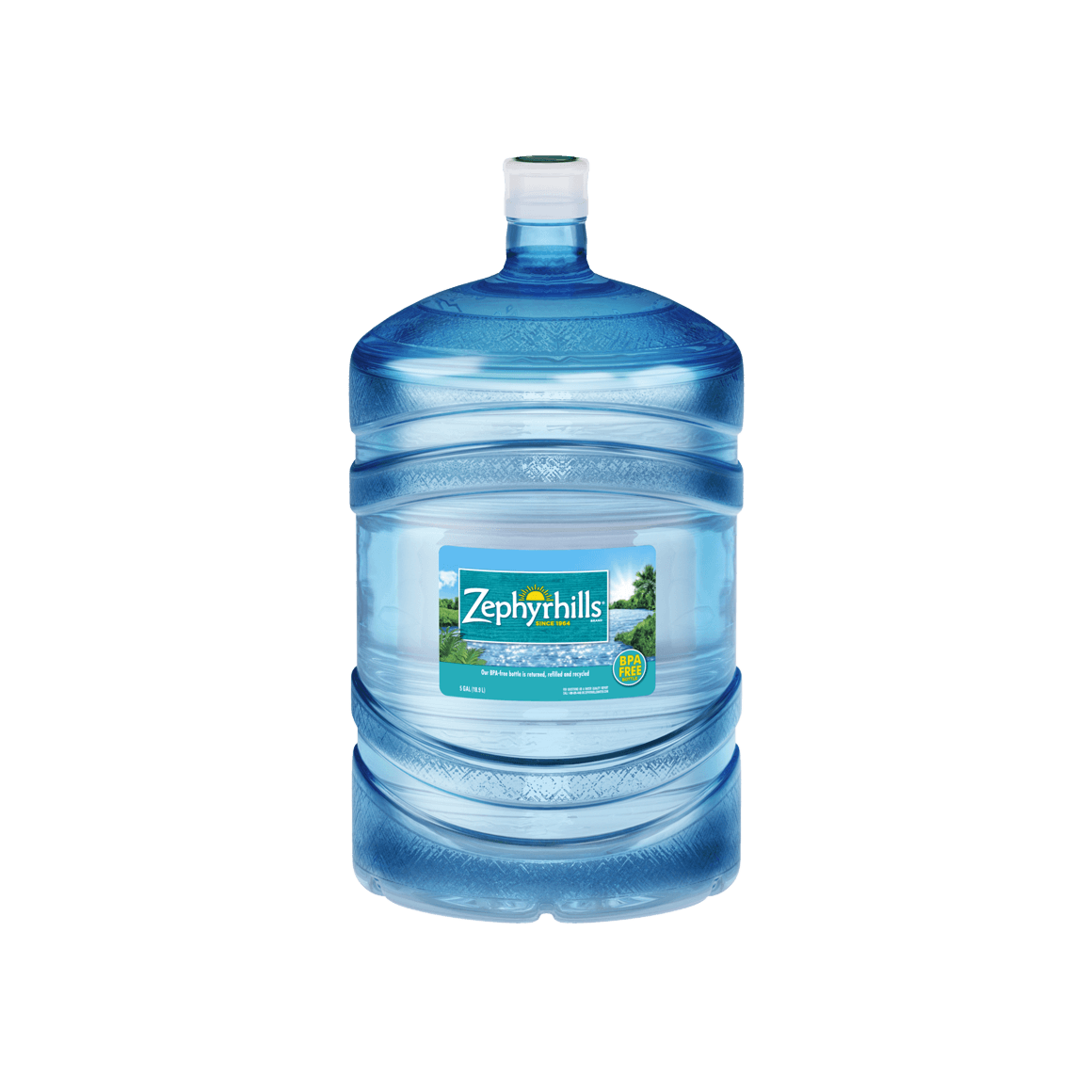 Zephyrhills® Distilled Water - 5 Gallon - Bottle - Case of 1