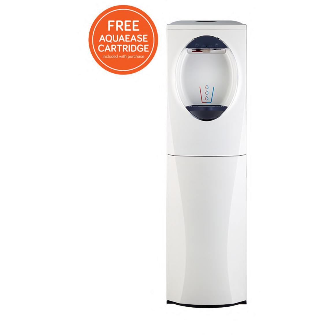 Lumina Hot & Cold Bottom Load Water Dispensers in White ReadyRefresh