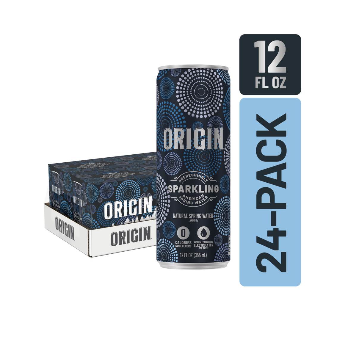 ORIGIN™ Sparkling Water 12 Fl Oz Aluminum Cans (24 Pack) Image1