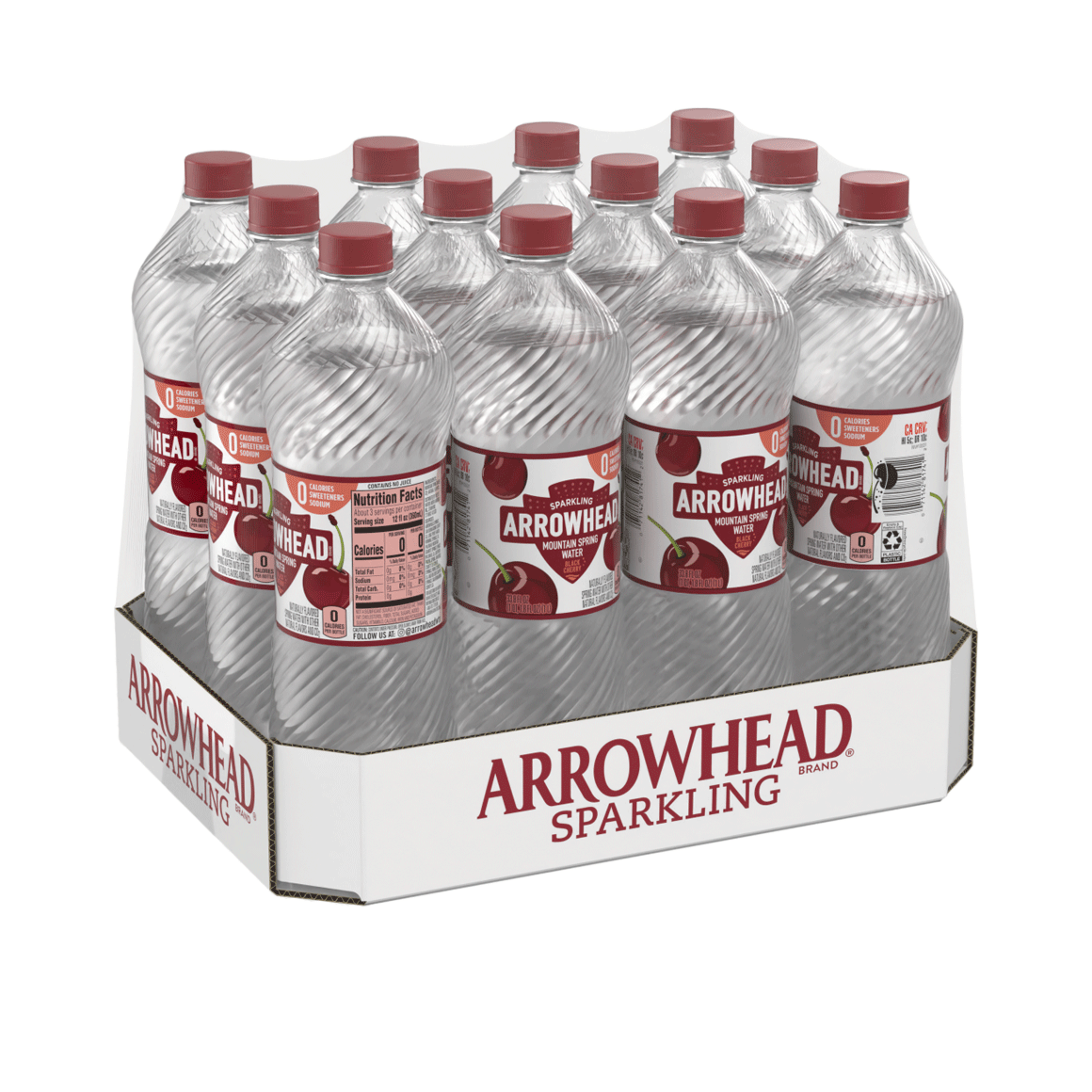 Arrowhead® Brand Sparkling 100% Mountain Spring Water - Black Cherry Image1