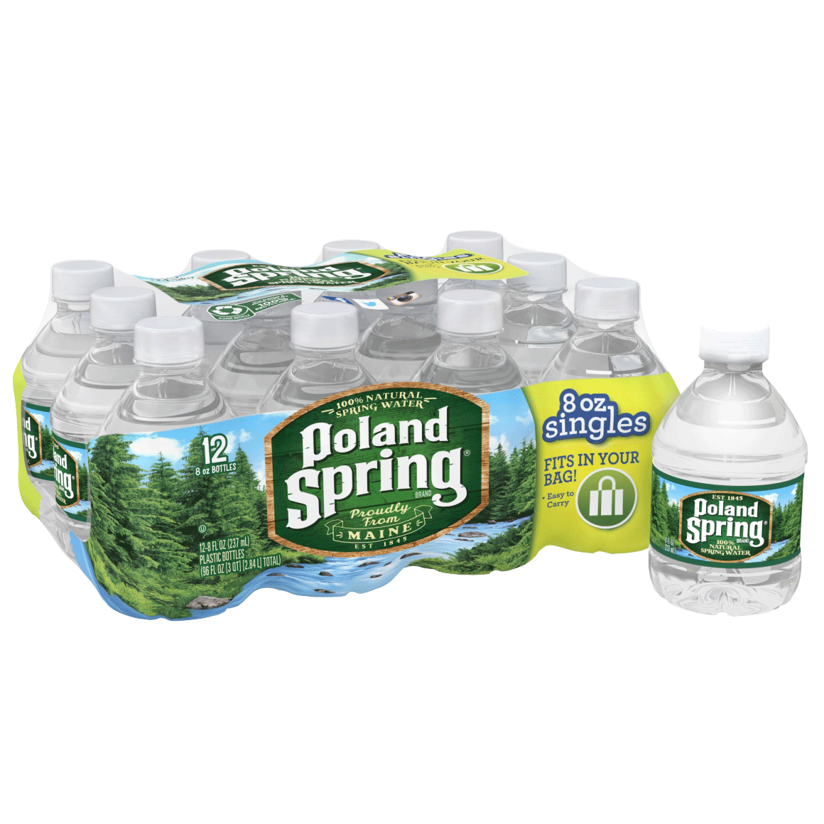Poland Spring Bottled Water 8 Oz Mini Bottles 12 Pack Readyrefresh