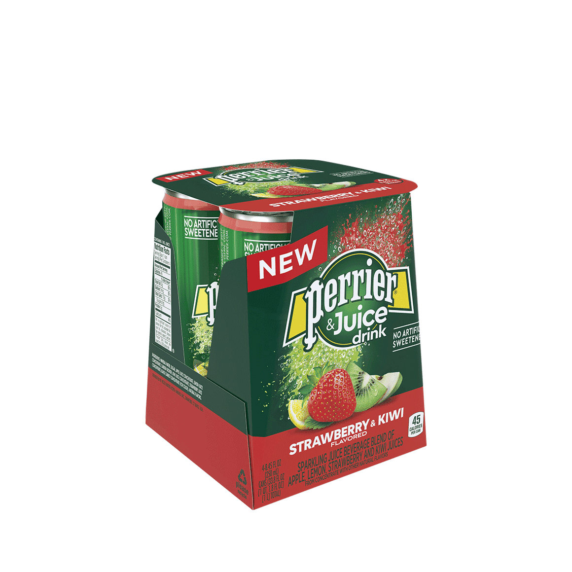 Perrier® & Juice Carbonated Mineral Water - Strawberry & Kiwi Image1