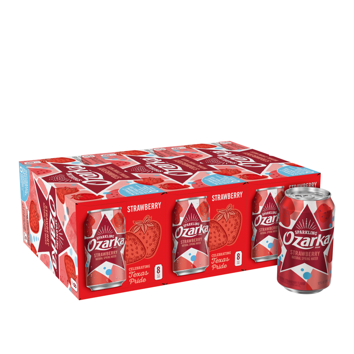 Ozarka Strawberry Sparkling Water 12 Oz Cans 24 Pack Readyrefresh