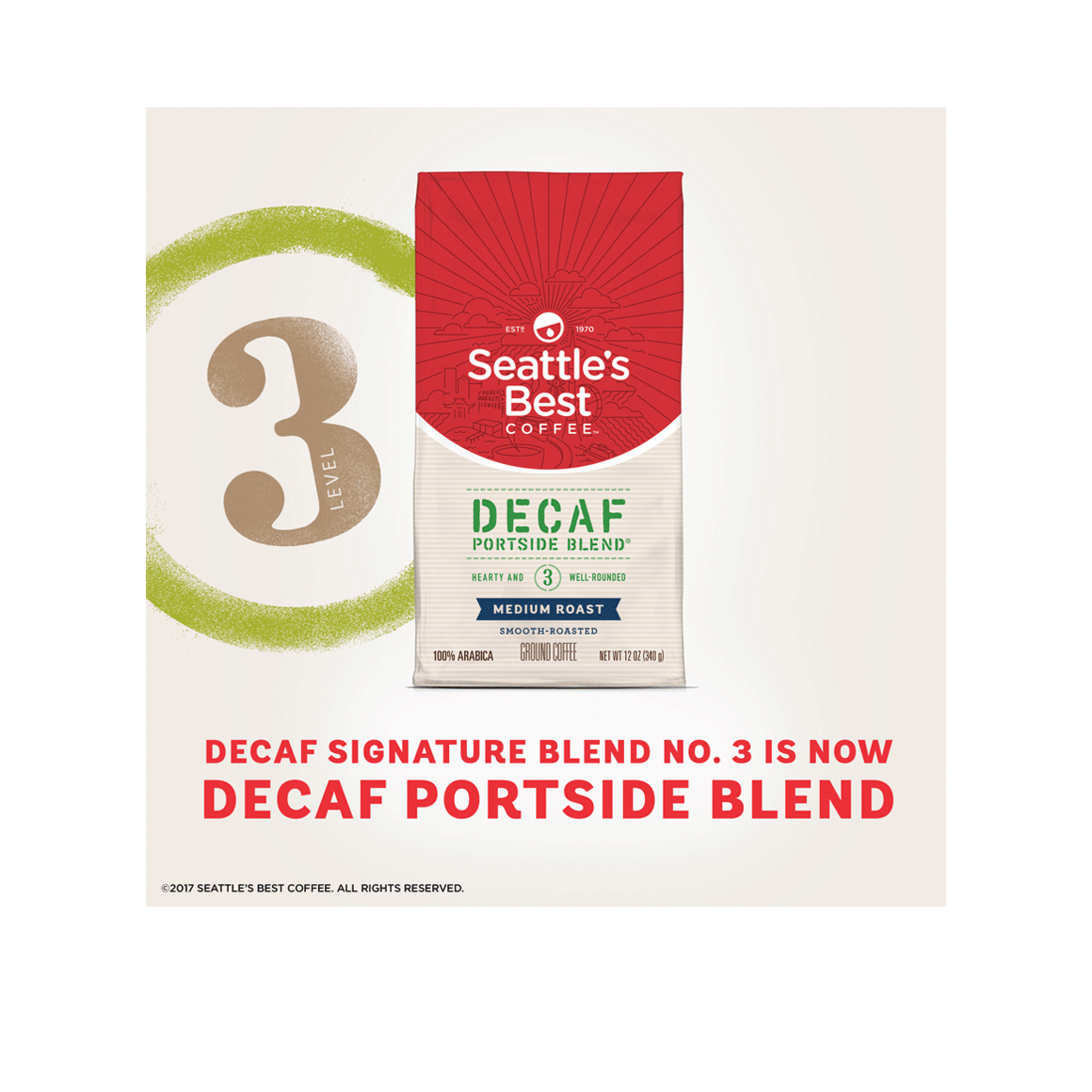 Seattle's Best Decaf Ground Coffee Portside Blend