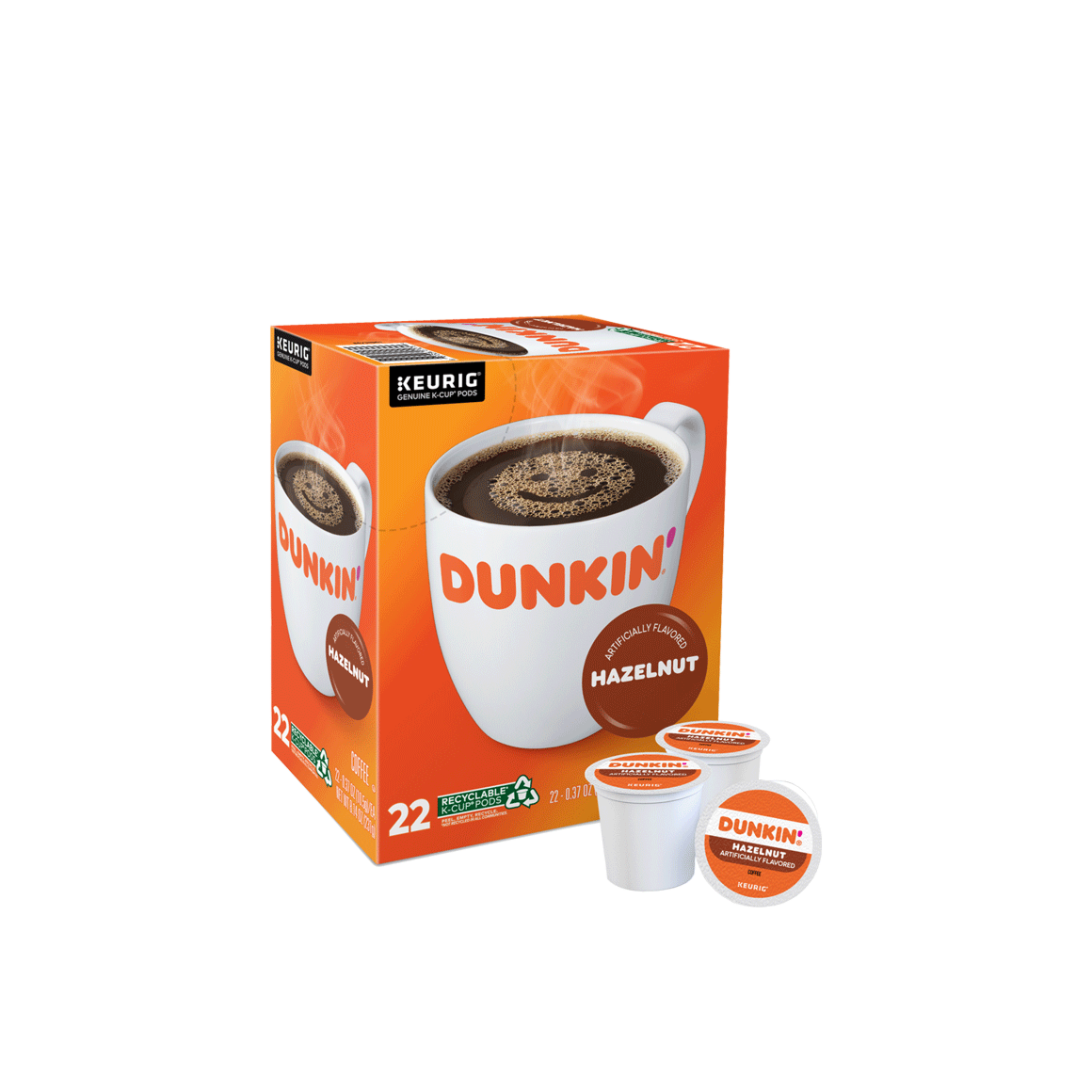 Dunkin'® Hazelnut Flavored Coffee K-Cup Pods®