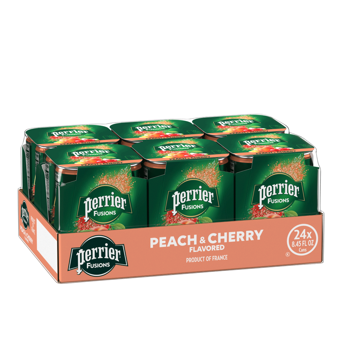 Perrier® Fusions Carbonated Mineral Water - Peach & Cherry Image1