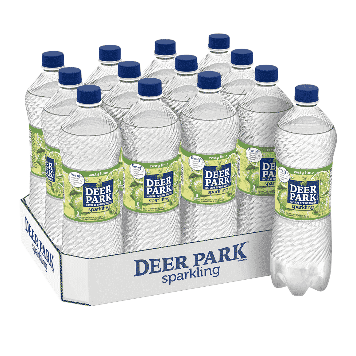 Deer Park® Zesty Lime Sparkling Water 1 Liter 12Pack ReadyRefresh
