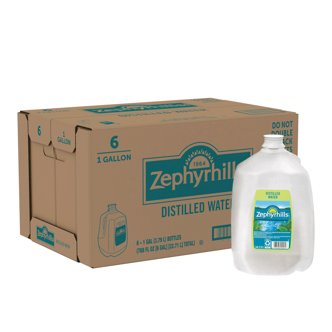 Zephyrhills Distilled Water 1 Gallon 6 Pack Readyrefresh
