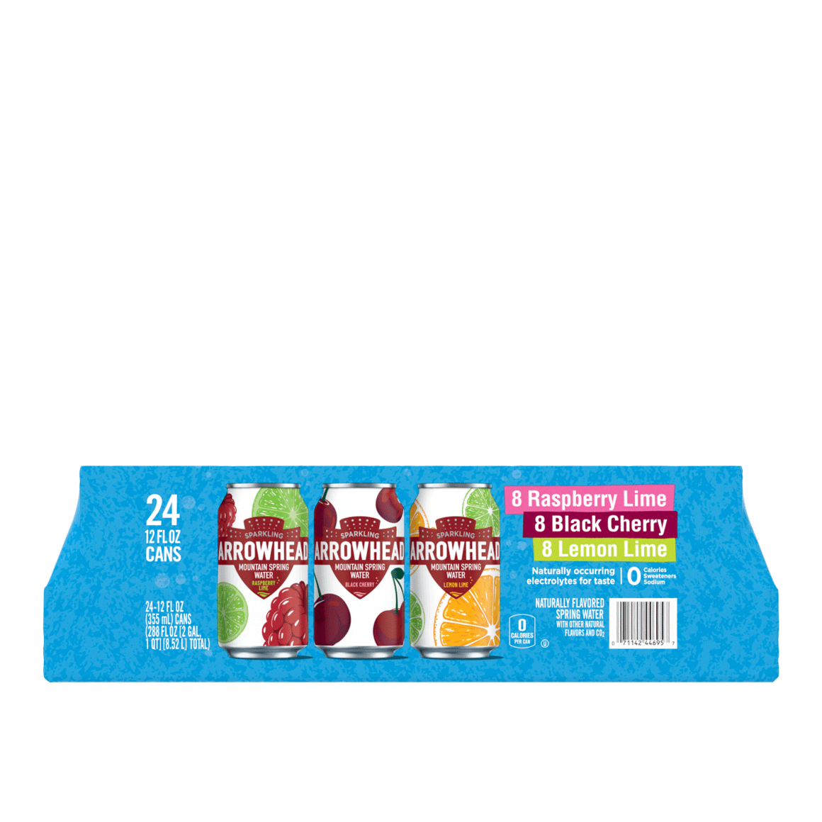 Arrowhead® Brand Sparkling 100% Mountain Spring Water - Rainbow Flavored Variety Pack Image1
