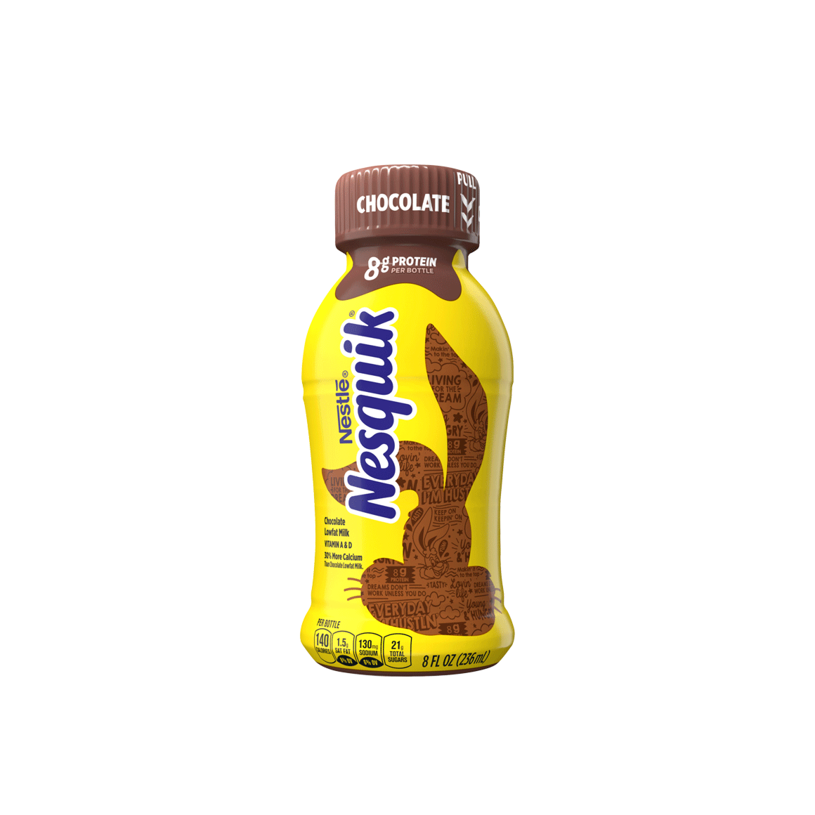 12 pack of 8 oz bottles of nesquik chocolate milk