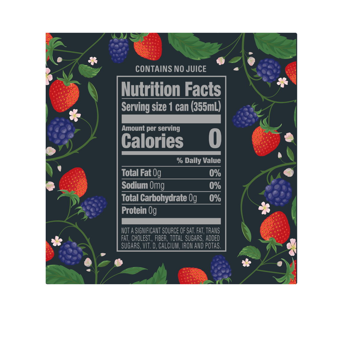ORIGIN™ Berry Flavor Sparkling Water 12 Fl Oz Aluminum Cans (24 Pack) Image4