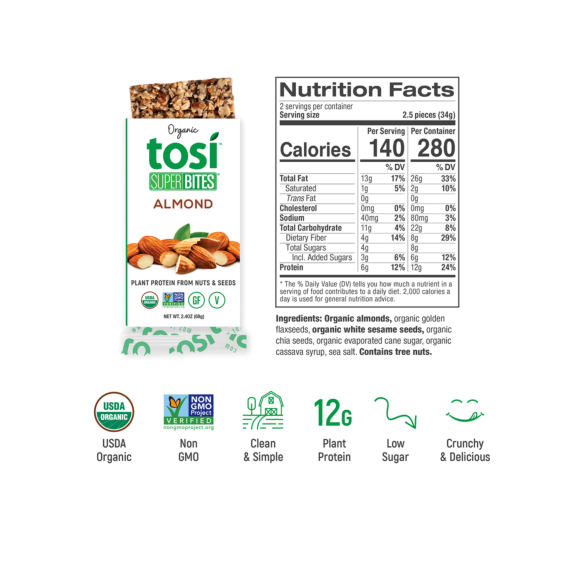 Tosi® Organic SuperBites - Almond and Cashew Image4