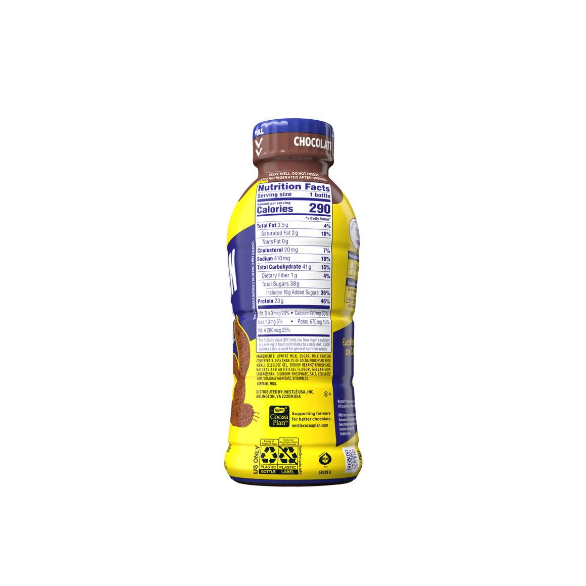 12 pack of 14 oz bottles of nesquik protein power chocolate milk Image1