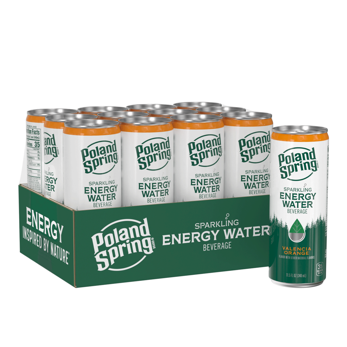 Poland Spring® Sparkling Energy - Valencia Orange