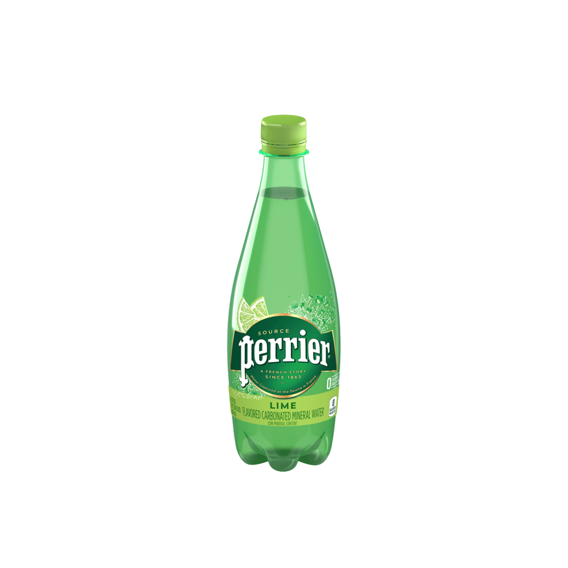Perrier® Lime Flavored Carbonated Mineral Water - Plastic Image2