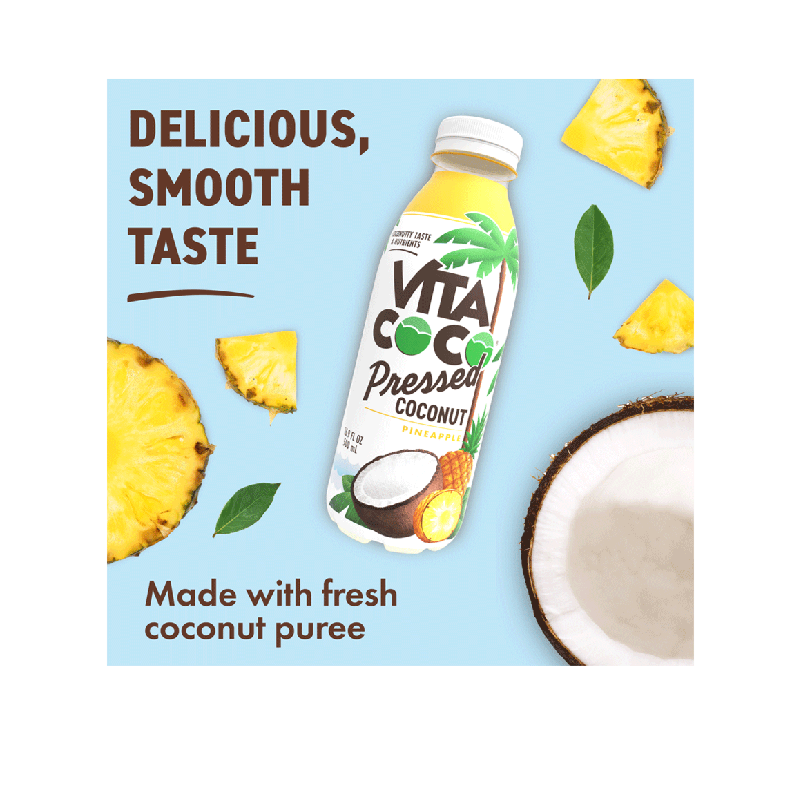 Vita Coco® Pressed Pineapple Coconut Water Image3
