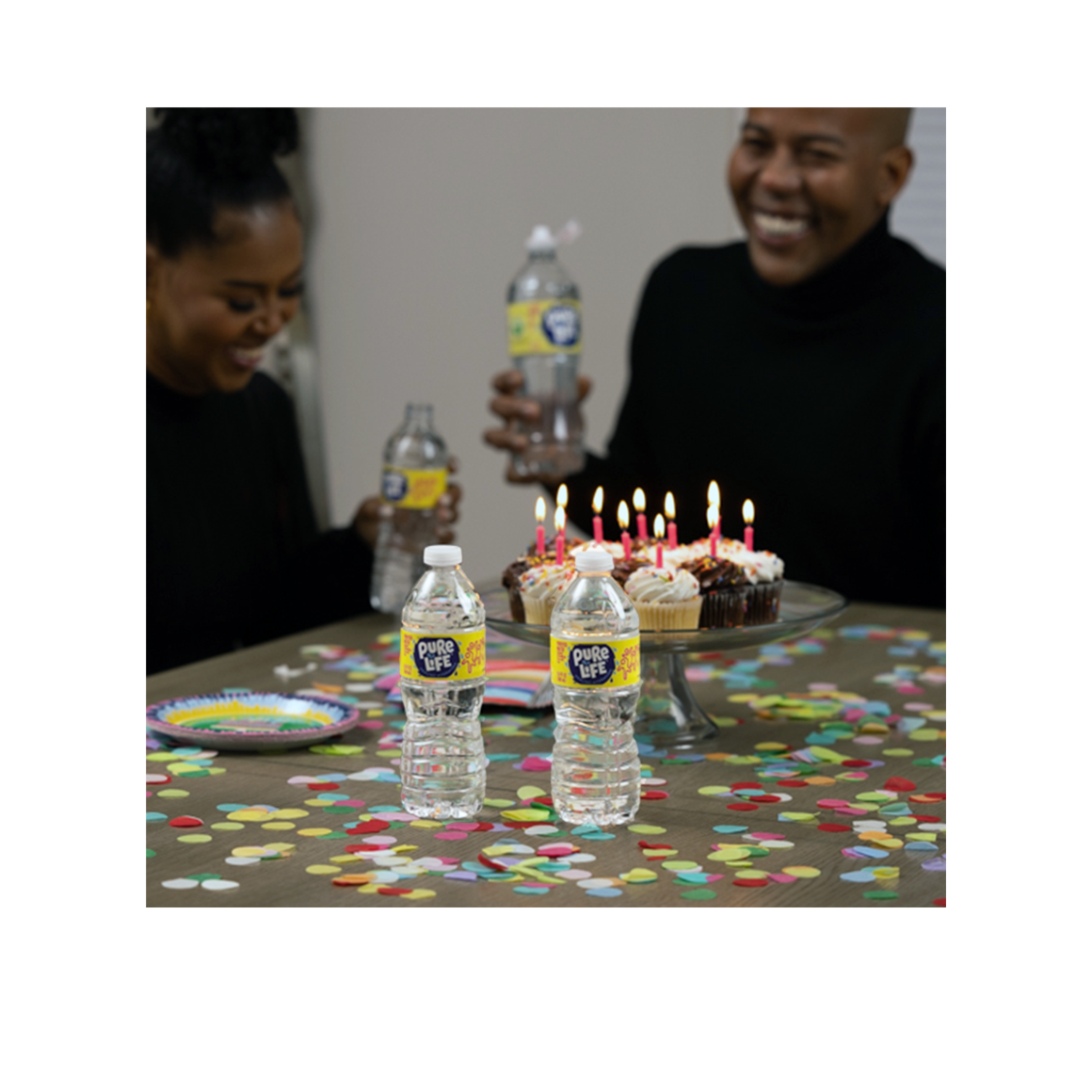 16 ounce pure life water bottles drink at birthday party Image5