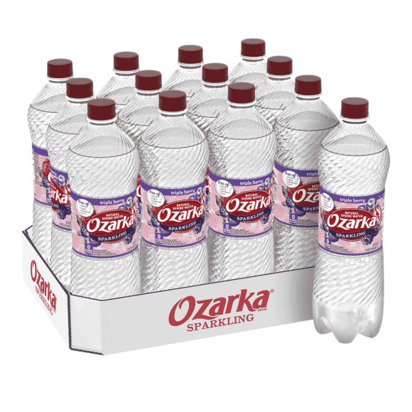 Ozarka® Triple Berry Sparkling Water | 1 Liter 12-Pack ...