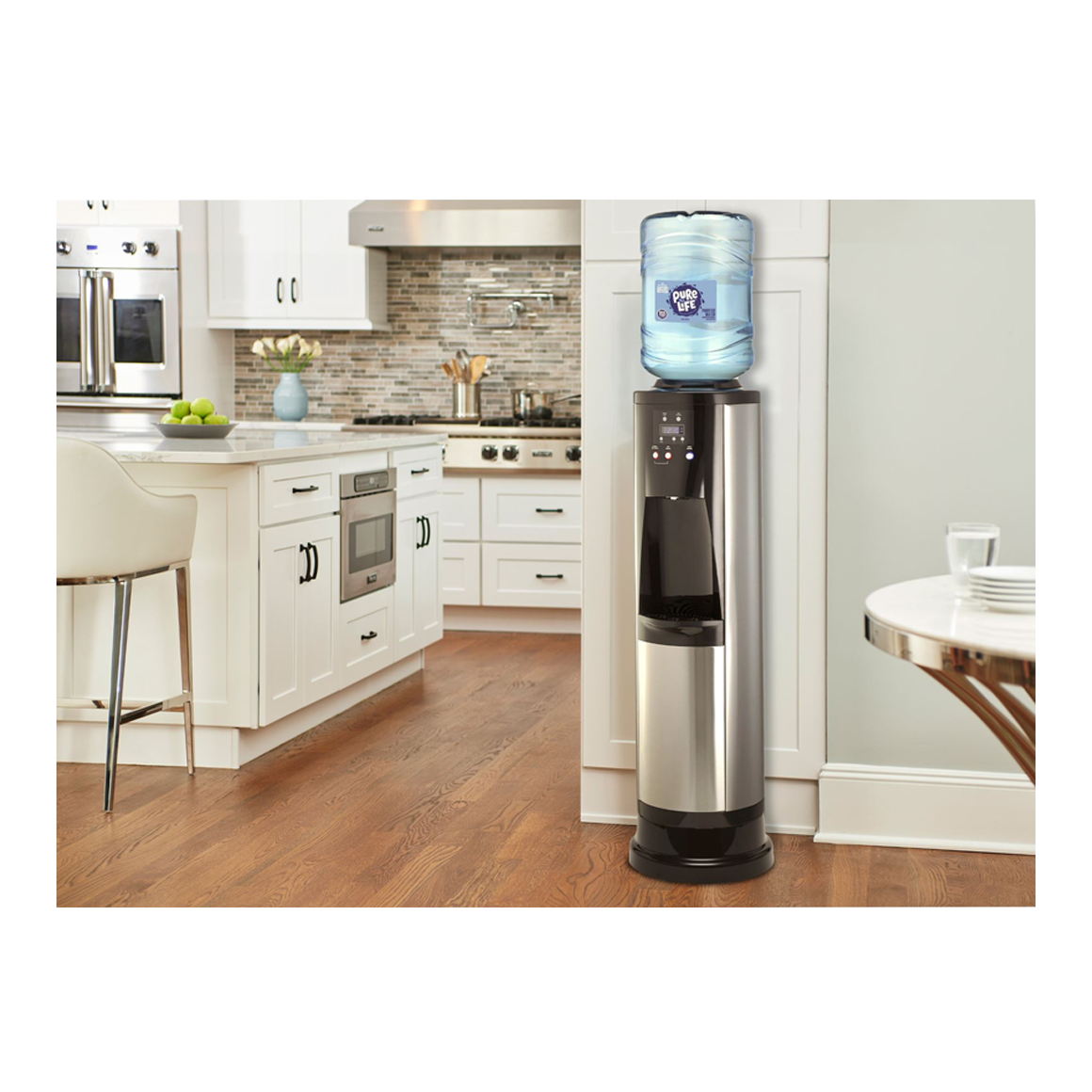 allure steel water dispenser pedestal in kitchen Image3