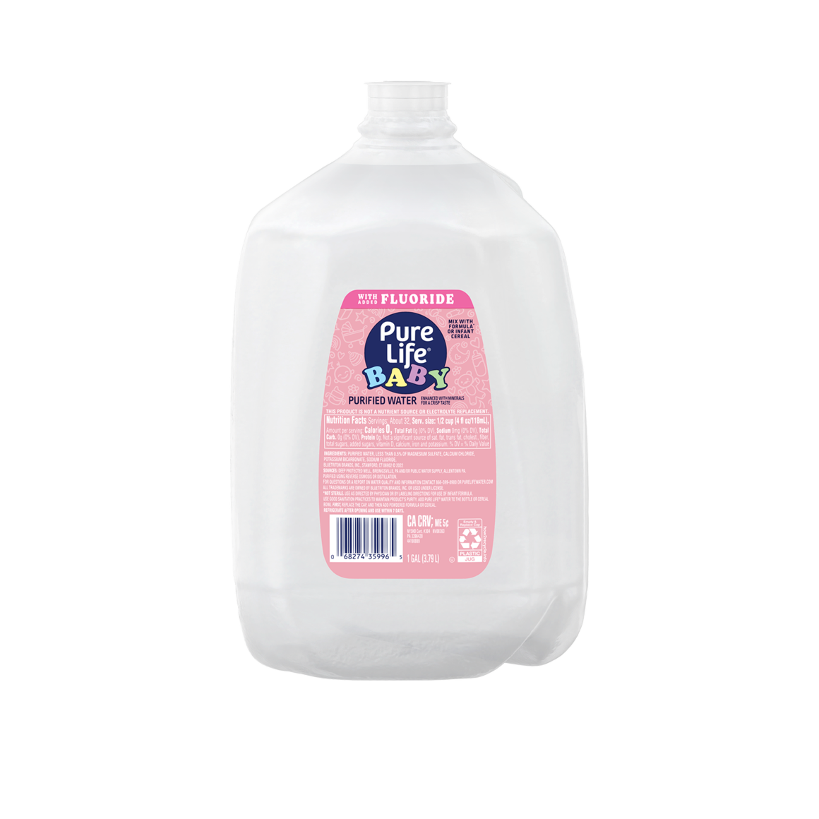 Water used for baby aceptan formula