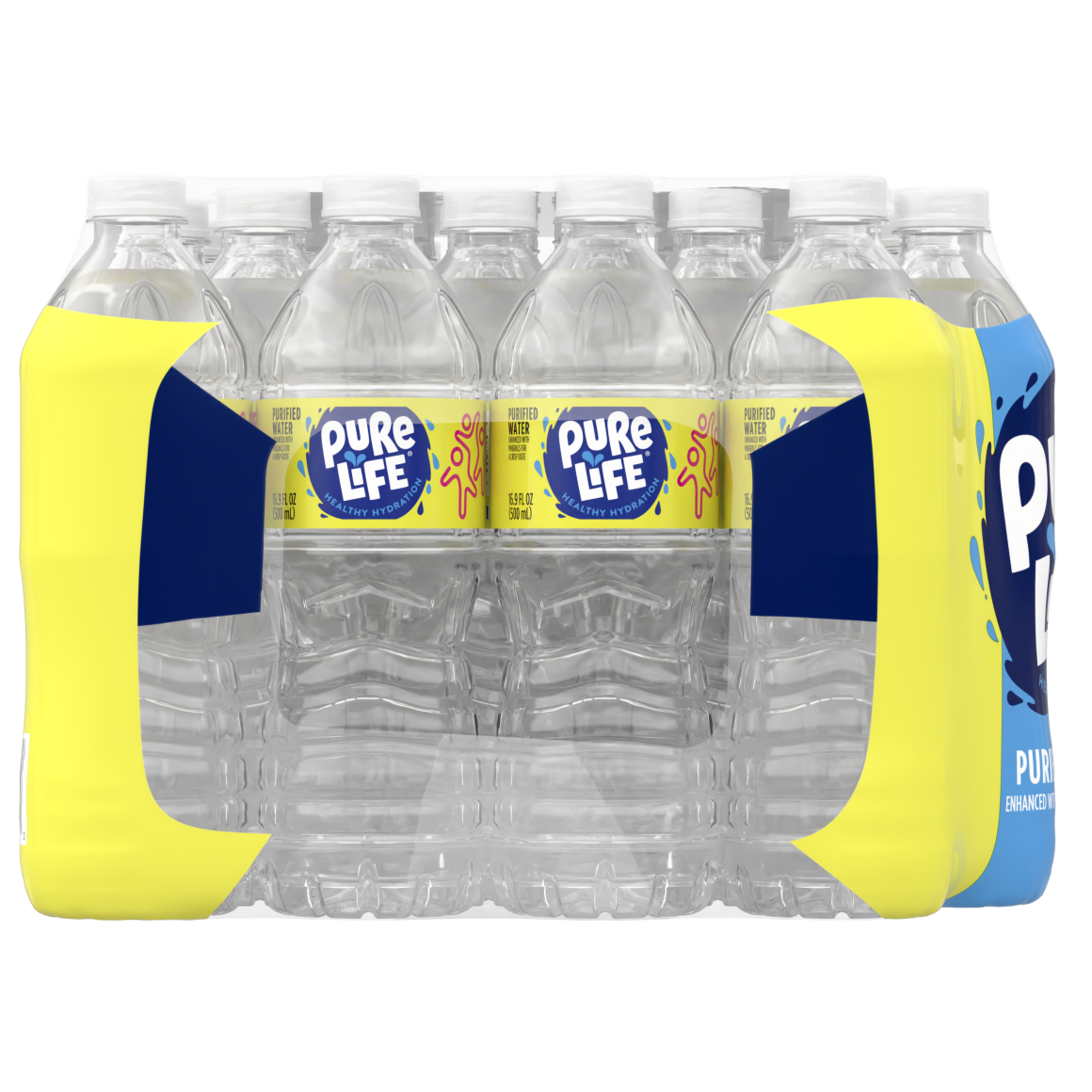 Pure Life Purified Water, 16.9 Fl Oz, Plastic Bottled Water (32 Pack) Image2