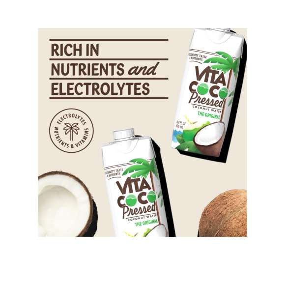 ingredients you can pronounce vita coco pressed coconut water with halved and whole coconuts Image3