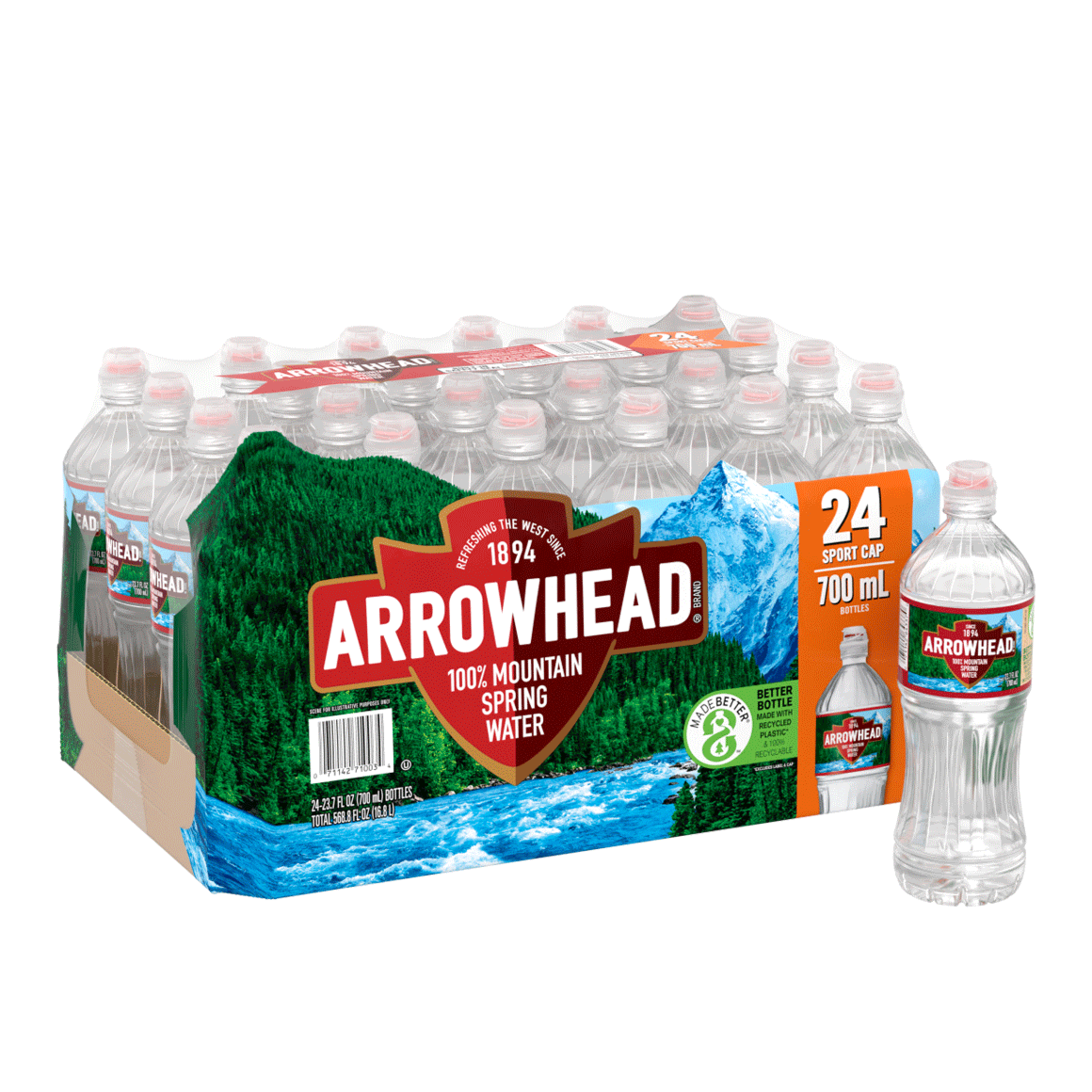 Arrowhead® 100% Mountain Spring Water Sport Cap