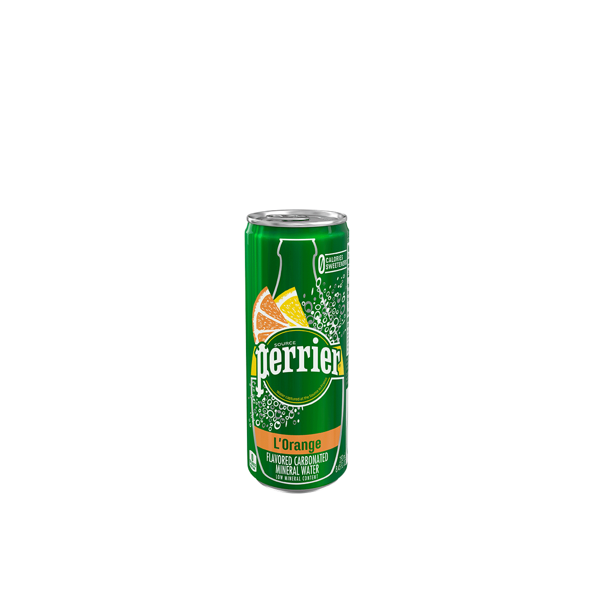 Perrier® Carbonated Mineral Water Slim Cans - L'Orange Image1