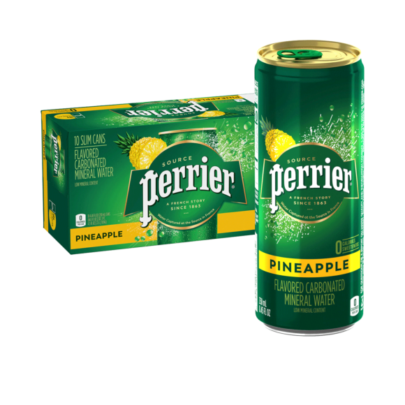 Perrier® Carbonated Mineral Water Slim Cans - Pineapple