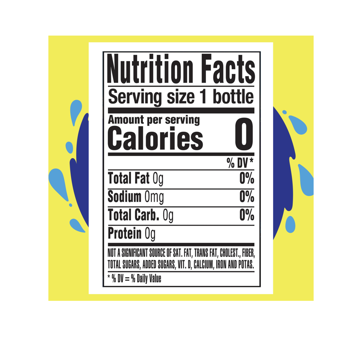 pure life purified water nutrition facts label Image7