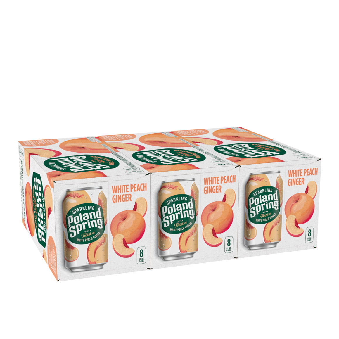 Poland Spring® White Peach Ginger Sparkling Water Image1