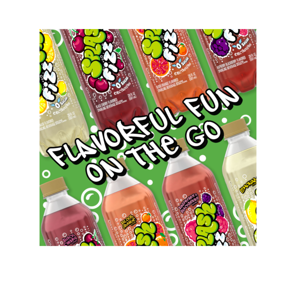Splash Fizz™ Lemonade Flavored Sparkling Water Beverage 20 Fl Oz Plastic Bottles (12 Pack) Image2