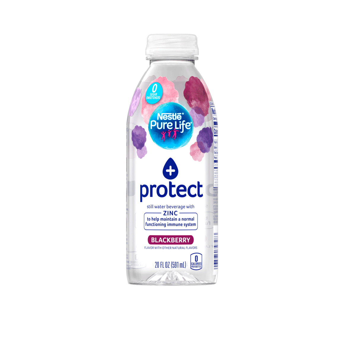 Nestlé®Pure Life®+ Protect Enhanced Flavored Water - Blackberry plus Zinc Image1