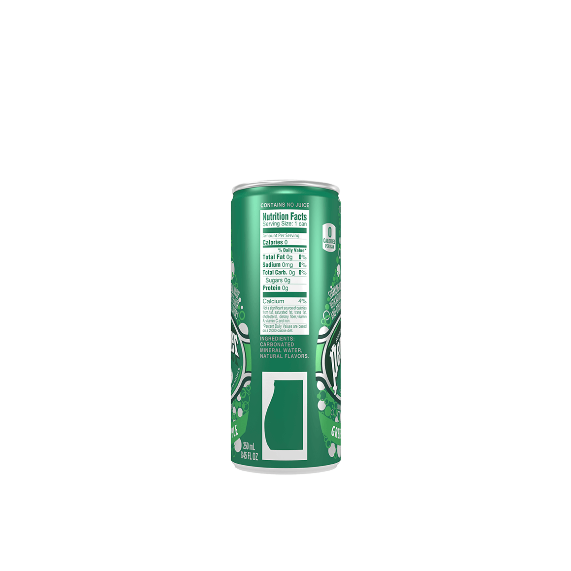 Perrier® Green Apple Flavored Carbonated Mineral Water - Slim Cans Image2