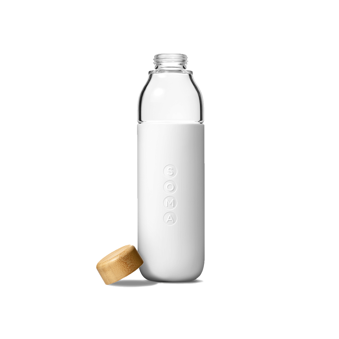 Download Soma® Glass Water Bottle with Silicone Sleeve - White ... Yellowimages Mockups