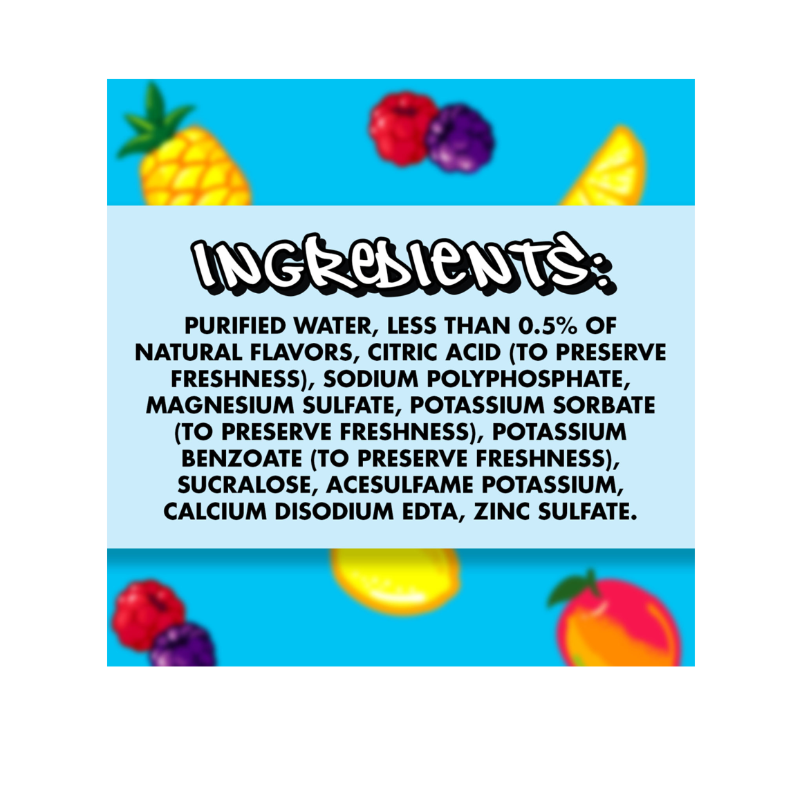 Splash Blast™ Variety Flavored Water Beverage 16.9 Fl Oz Plastic Bottles (24 Pack) Image5