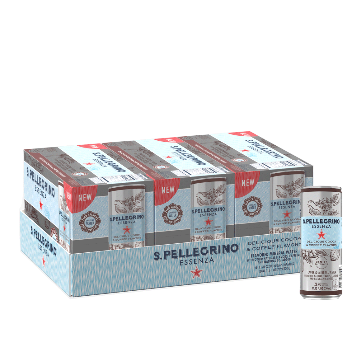 S.Pellegrino® Essenza™ Delicious Cocao & Coffee Flavored Sparkling Mineral Water